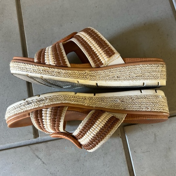Baretraps Bliss Sandals Posture Plus Espadrille Platform Burnt Tan Size 7 - Picture 8 of 11